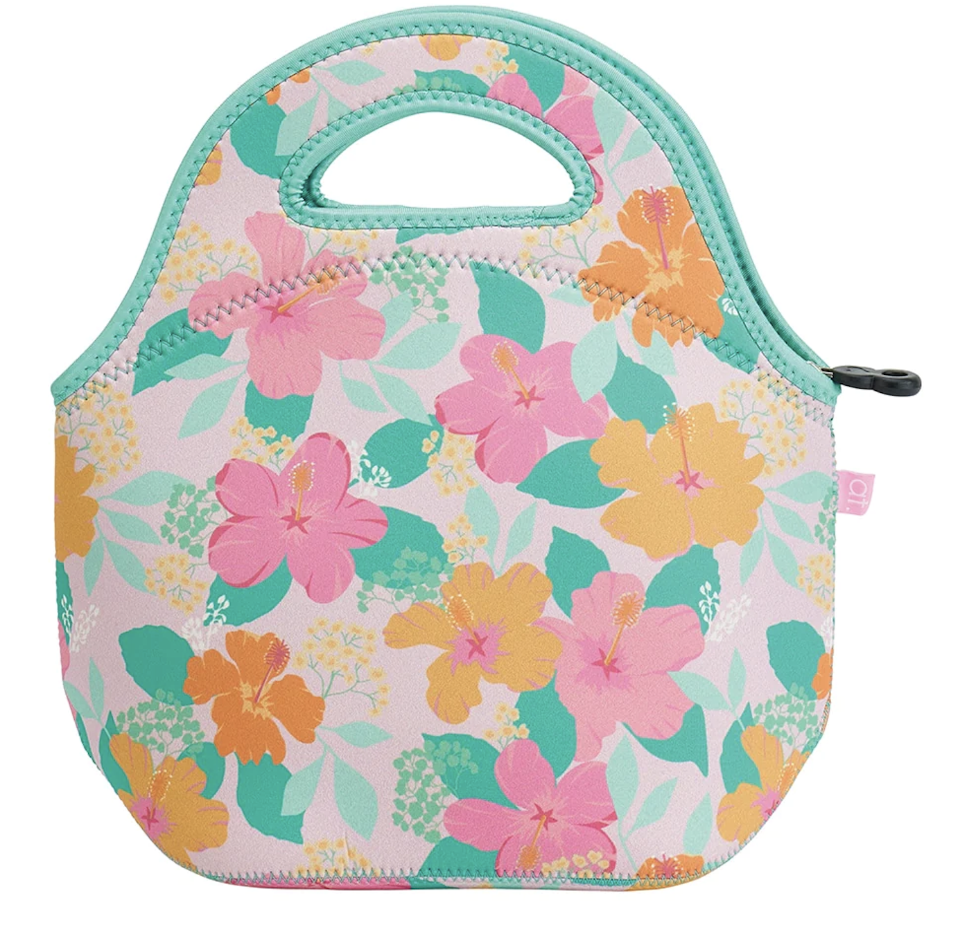 NEOPRENE LUNCH BAG - HIBISCUS