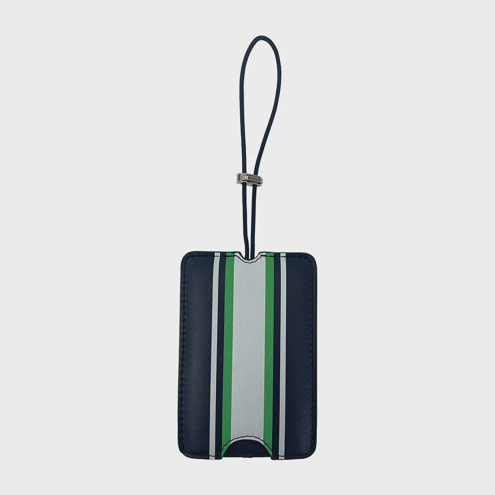 STRIPE LUGGAGE TAG MENS- NAVY
