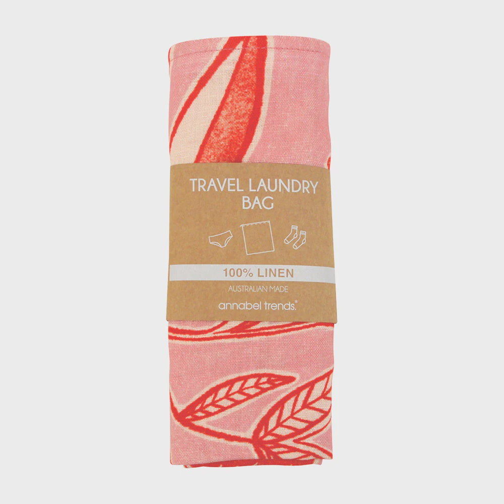 LINEN LAUNDRY BAG - TRAILING NATIVES MS