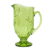 GLASS PALM TREE JUG