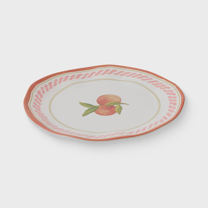Fiesta Orange Melamine Large Plate