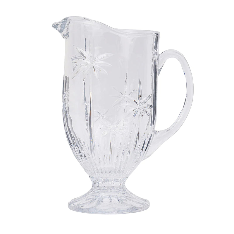 GLASS PALM TREE JUG