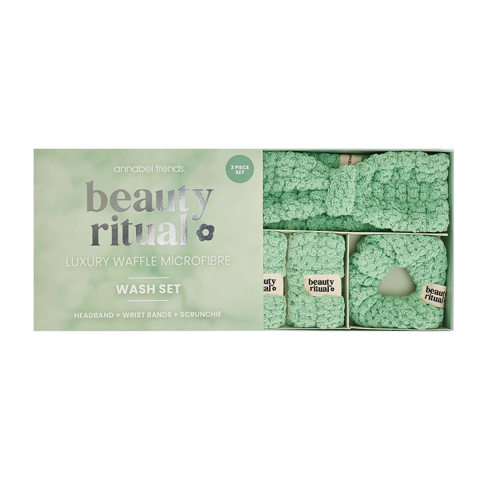 BEAUTY RITUAL LUXURY WAFFLE WASH SET 3PC