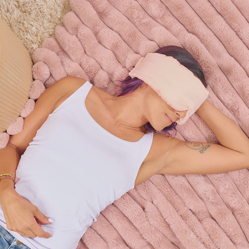 BEAUTY RITUAL FULL COVERAGE EYE MASK - DUSTY PINK