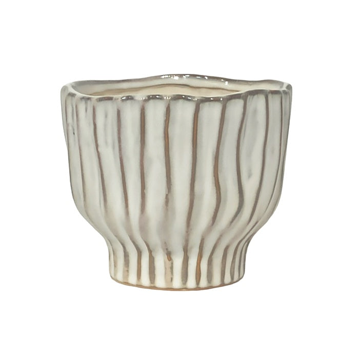 UMBER FAWN CERAMIC PLANTER SML