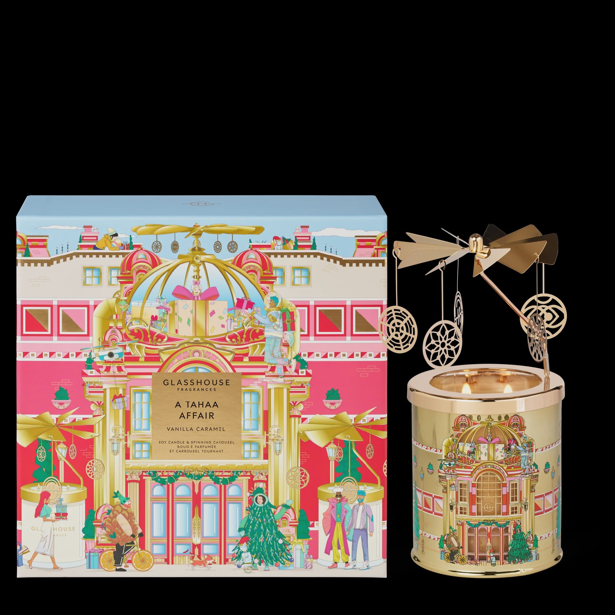 380g Candle & Spinning Carousel - A Tahaa Affair