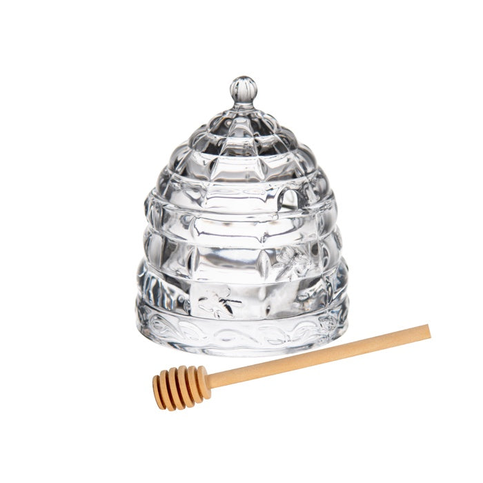 REECE GLASS HONEY JAR