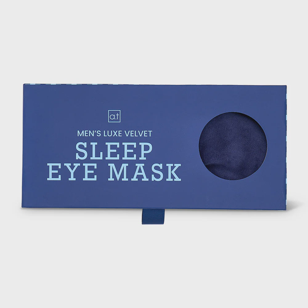 AT MENS - VELVET SLEEP MASK NAVY