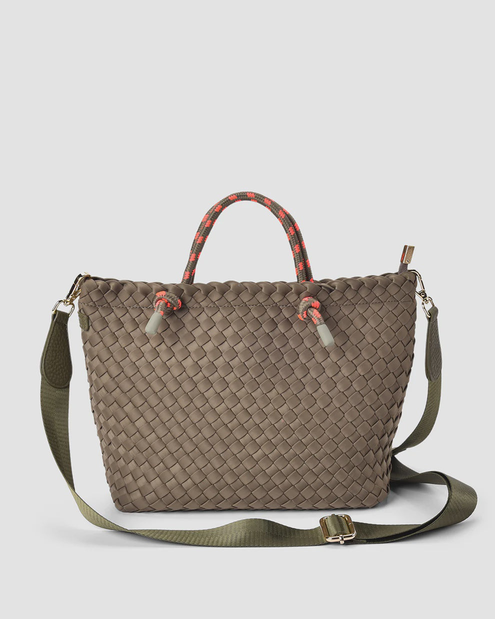 ELMS & KING MICHIGAN TOTE  - KHAKI NEO PLAIT