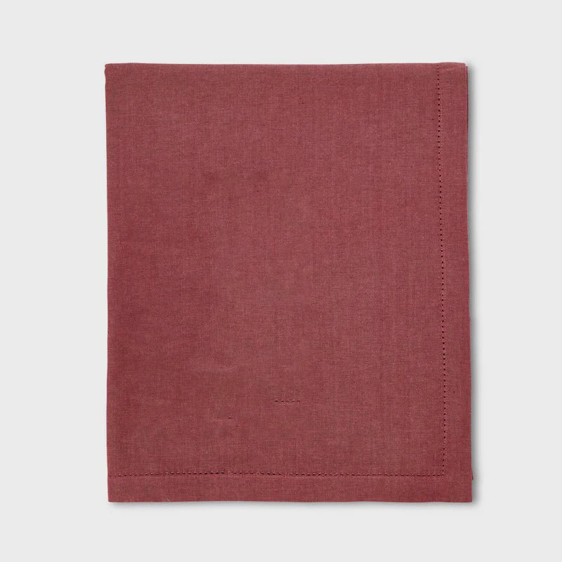 JETTY RED TABLECLOTH 180X280CM*