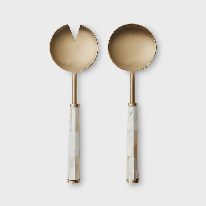 JOY MOTHER OF PEARL SALAD SERVERS