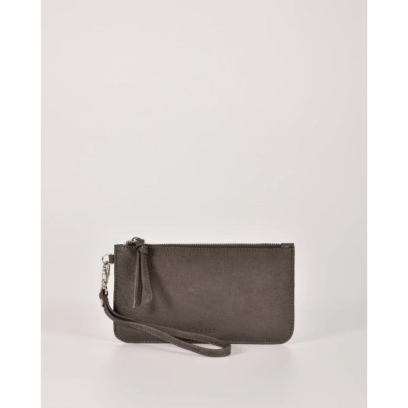 ABRIL SOFT LEATHER WRISTLET PURSE