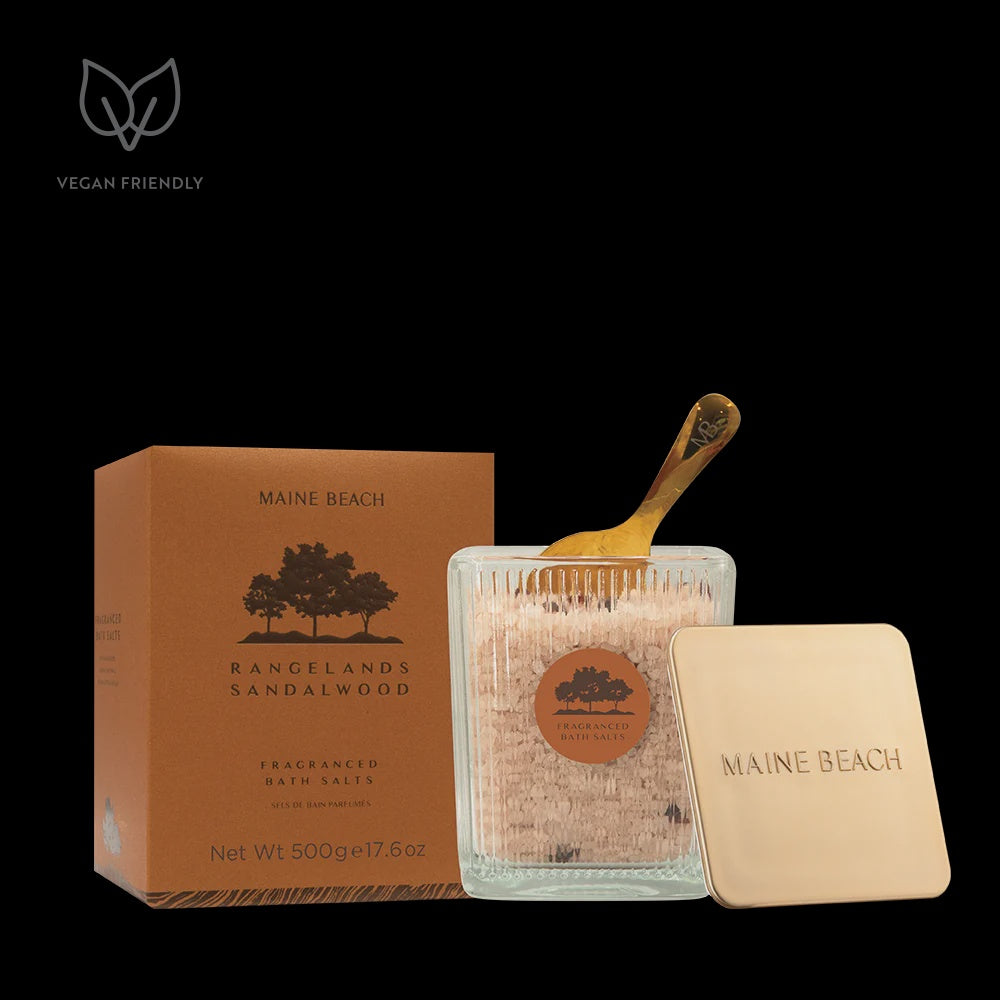 RANGELANDS SANDALWOOD FRAGRANCED BATH SALTS 500 GM
