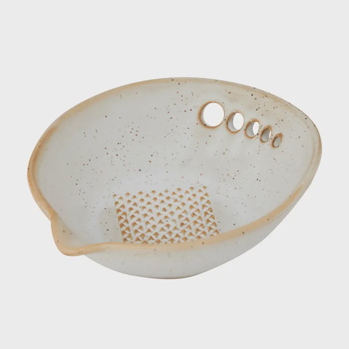 FRANCIS CERAMIC GRATE/SERVE DISH 13X10CM