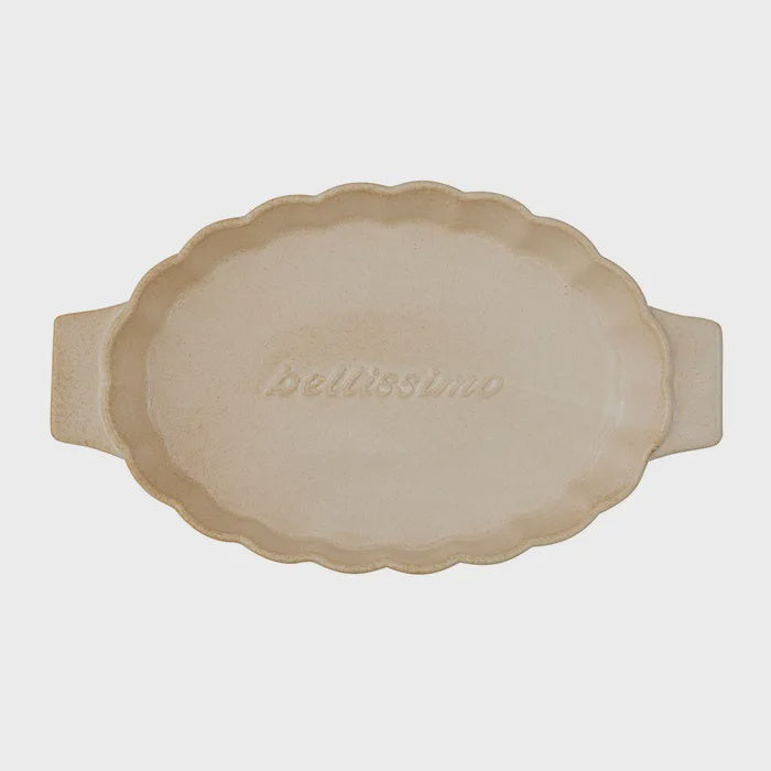 TOSCANA CERAMIC BAKER 38 X 23 X 6CM NATURAL