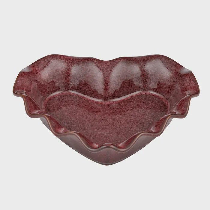 AMORE CERAMIC BAKER 26 X 25 X 6 CM BURGUNDY