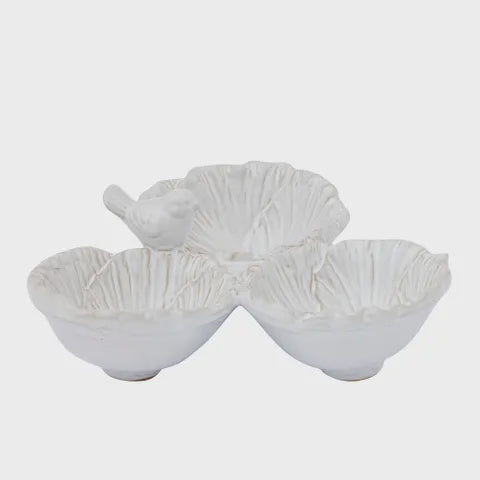 BIRD ON CERAMIC BOWLS