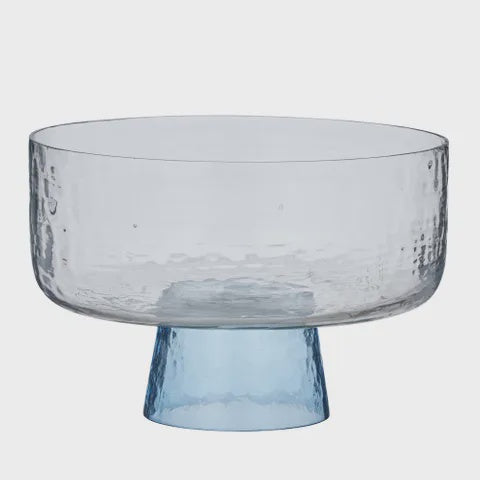 BAYOU GLASS FOOTED BOWL