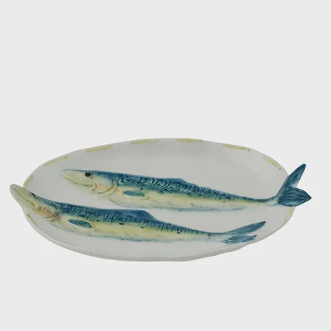 AZUR OVAL CERAMIC PLATE