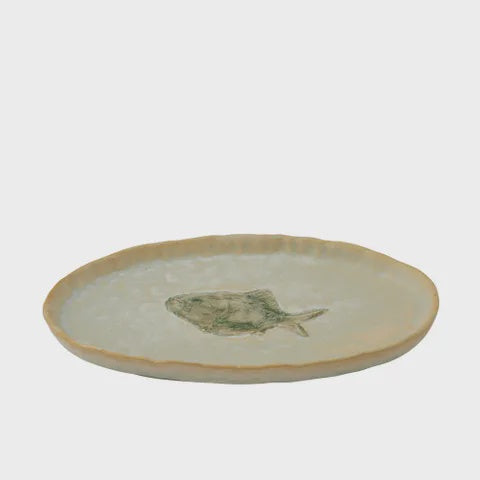 RIVA CERAMIC PLATE 19.5 X 12 CM