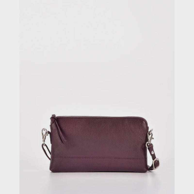 KARA-LEATHER PURSE WITH STRAP