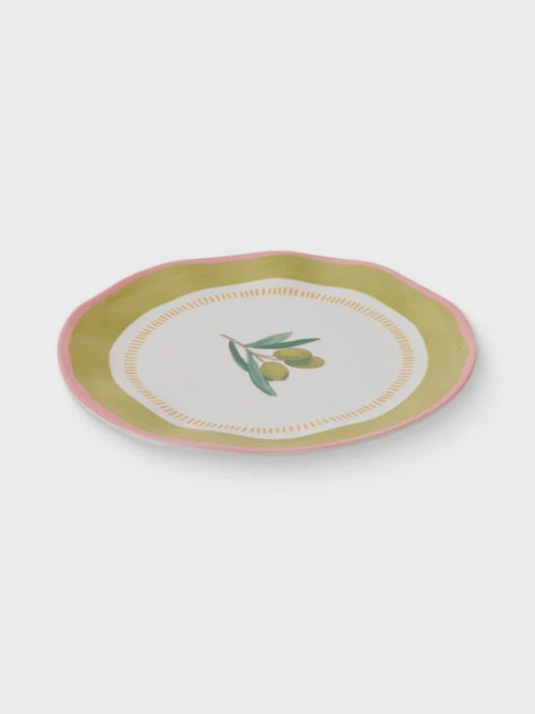 Fiesta Olive Melamine Large Plate